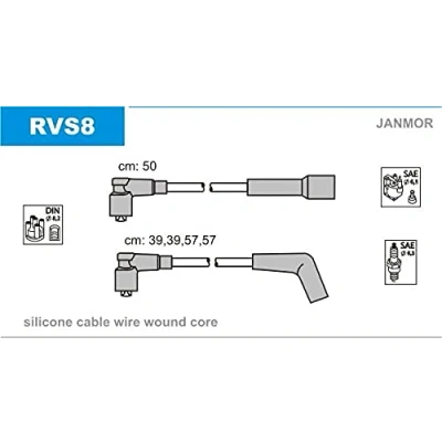 Immagine di JANMOR RVS8 Kit Cavi Accensione ROVER: 200 Hatchback