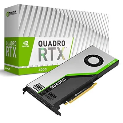 Immagine di PNY Quadro RTX 4000 Professional Scheda grafica 8GB GDDR6 PCI Express 3.0 x16, slot singolo, 3x DisplayPort, supporto 8K, ventola attiva ultrasilenziosa