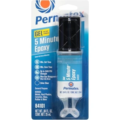 Immagine di Permatex 84201 12PK Permapoxy Multiuso in Minuti epossidico Due Tubi, per 0.6 oz (Confezione da 12)