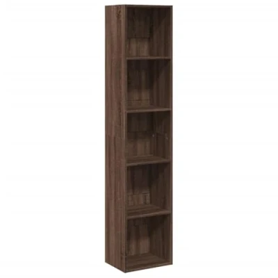 Immagine di vidaXL Libreria Rovere Marrone 40x30x189 cm in Legno Multistrato, scaffale per Libri, scaffale, Contenitore, armadietto portaoggetti