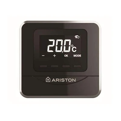 Immagine di Ariston Sonda ambiente modulante wireless di nuova generazione, display retroilluminato a 7 segmenti, compatibilità con Net e protocolli BusBridgeNet colore nero (Riferimento: 3319116)
