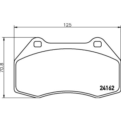 Immagine di HELLA 8DB 355 012 151 Kit pastiglie freno Non predisposto per contatto segnalazione usura RENAULT: CLIO 3, MEGANE 3 Coupe, 2