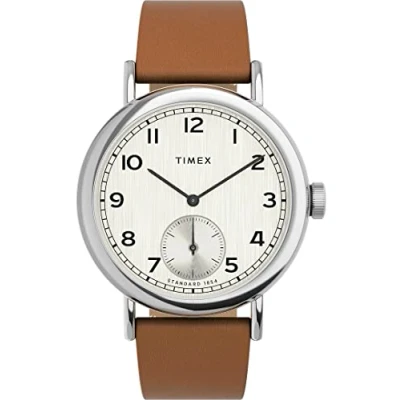 Immagine di Timex Orologio Analogico al Quarzo Uomo con Cinturino in Pelle TW2V71500