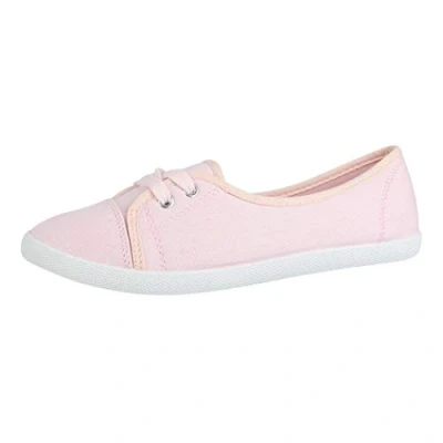 Immagine di Elara Donna Ballerine Sneaker Lace up Chunkyrayan BD1413 Rosa 39