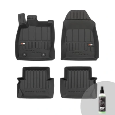 Immagine di FROGUM ProLine 3D Set Esclusivo di tappetini auto per Ford Fiesta VI 2008 2017 Materiale TPE durevole Bordini più alti