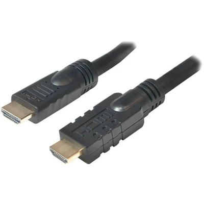 Immagine di LogiLink HDMI Cavo Spina A, A 30.00 m Nero CHA0030 UHD 4K;, contatti connettore dorati