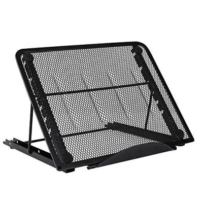Immagine di Supporto per Computer Portatile Ventilato Regolabile Laptop Ergonomico Stand Multifunzione Macbook iPad Notebook Tablet e Smartphone