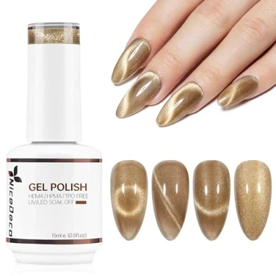 Immagine di Nicedeco 15ML Smalto Cat Eye Semipermanente per Unghie Colori magneticp Lampada UV LED Soak Off Gel Nail Polish N294