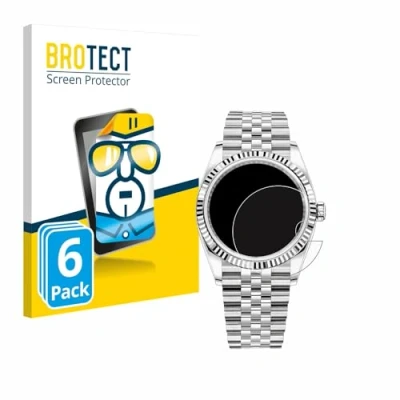 Immagine di brotect Pellicola Protettiva per Rolex Datejust 36 Protezione Schermo (6 Pezzi) [Trasparente, Anti Impronte]