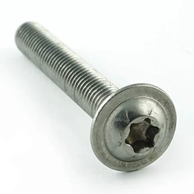 Immagine di Eisenwaren2000 viti a testa cilindrica M8 con esagono incassato TX e flangia (2 pezzi) ISO 7380 bombata piatta giuntura filettate acciaio inox A2 V2A antiruggine