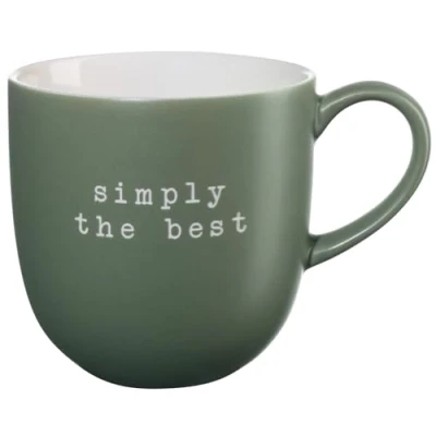 Immagine di ASA Selection Henkelbecher Simply The Best, New Bone China, Grün 350ml, 17067277