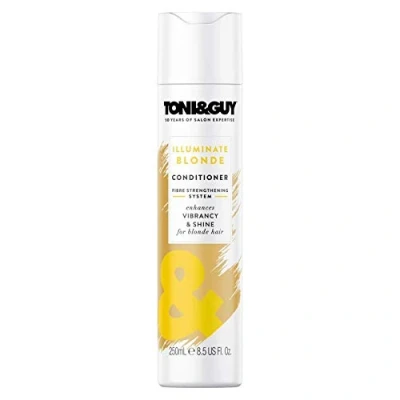 Immagine di Toni &amp; Guy Illuminate Blonde Conditioner per migliorare la lucentezza capelli colorati, riflessi e biondi naturali, 250 ml
