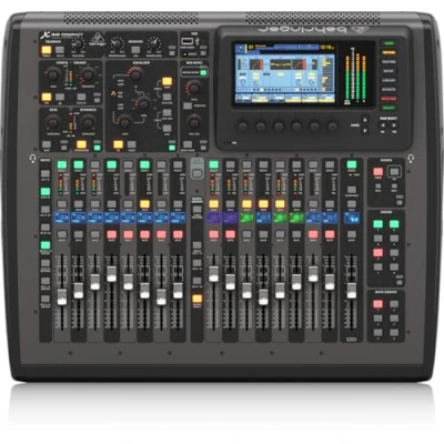 Immagine di Behringer X32 COMPACT Console di missaggio digitale compatta a 40 ingressi e 25 bus con 16 preamplificatori, 17 fader motorizzati, interfaccia audio 32 canali telecomando per iPad/iPhone