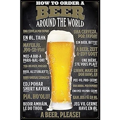 Immagine di Grupo Erik Editores How to order a Beer Poster