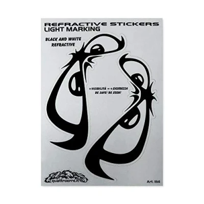 Immagine di Adesivi Sticker Light Marking Rifrangenti Occhi No Fear, 10 x 12 cm