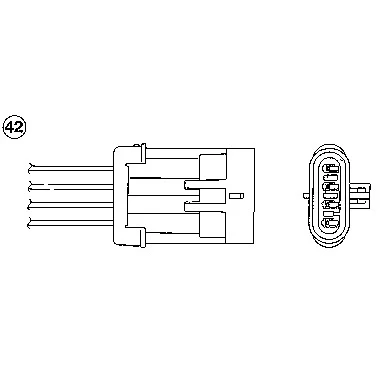 Immagine di NGK 0440 Sonda lambda 4 DAEWOO: Matiz I Hatchback