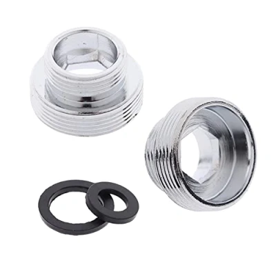 Immagine di 2 adattatori per rubinetto depuratore d&#039;acqua da 22 mm NPT maschio a filettatura maschio, bagno e cucina (M22 M28)