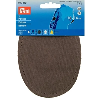 Immagine di Prym Cotton Patch, Grey, 14 x 10 cm, grau, 2 Stück