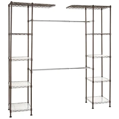 Immagine di Amazon Basics Sistema organizer espandibile per armadio Bronze