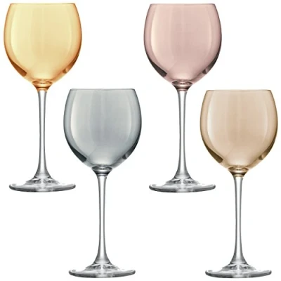 Immagine di LSA International Calice da Vino 400ml 4 Pezzi Colori Assortiti, Multicolore, unità