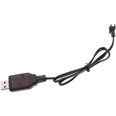 Immagine di YUNIQUE GREEN CLEAN POWER Cavo Caricatore USB SM 2P 250mAh Output per RC Auto, Elicottero Compatibile con Batteria Lipo 6V Alta Qualità, Plastica