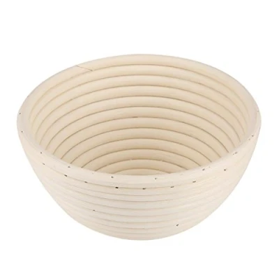 Immagine di Round Banneton Bread Proofing Basket Proof Making Ciotola Handmake Dough Rising Rattan Skep(18 * 9cm) Tray
