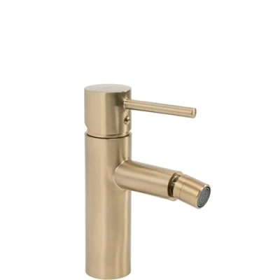 Immagine di Rea Rubinetto da bidet Tess L. Gold Brush Miscelatore monocomando in ottone per WC Bagno (Oro)