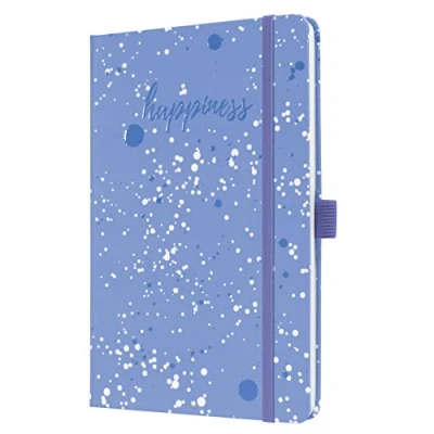 Immagine di SIGEL JN339 Jolie Taccuino, Violet Happiness, a righe, 13,5 x 20,3 cm, hardcover, 174 pagine, viola