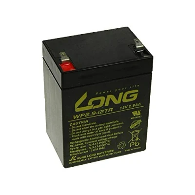 Immagine di LONG Batteria al piombo 12 V 2,9 Ah F1 (WP2.9 12TR) PBLO 12V002,9 F1A Nero