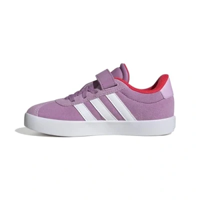 Immagine di adidas VL Court 3.0 Hook And Loop Shoes Kids, Sneaker Unisex Bambini e Ragazzi, Preloved Purple Ftwr White Lucid Red, 28 EU