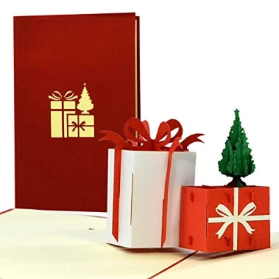 Immagine di Biglietto di Natale 3D pop up, da donare insieme a un regalo in denaro, W35