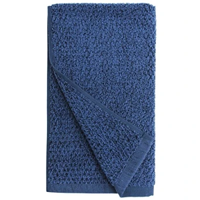 Immagine di Everplush 710 01 03 55 P 4 Pezzi Diamond Jacquard Biancheria da Bagno, Asciugamano a Mano, Navy, Mano