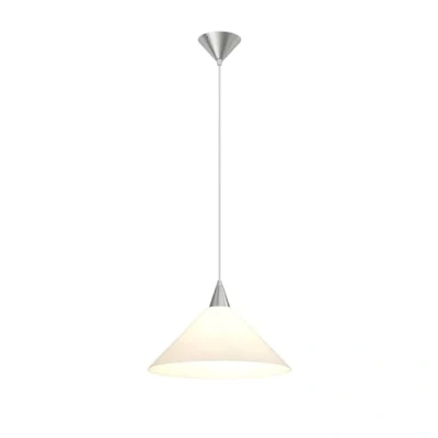 Immagine di lampada a sospensione &#039;Petra&#039; dimmerabile (Moderno) colore Bianco, in Vetro ad es. Cucina (1 luce, E27) di Lindby vetro, sospensione, per
