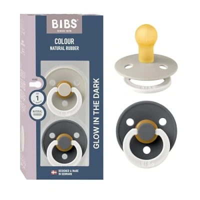 Immagine di BIBS Colour Ciuccio confezione da 2 pezzi. Privo di BPA. Fluorescente