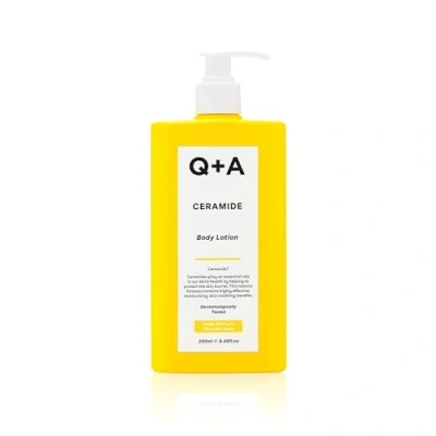 Immagine di Q+A Lozione per il corpo in ceramica, contiene squalano, ananas ceramide e un complesso di zucchero protettivo la massima cura umidità profonda, 250 ml