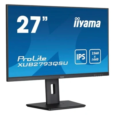 Immagine di Iiyama ProLite XUB2793QSU B7 Monitor LED ERP E (A G) 68.6 cm (27 pollici) 2560 x 1440 Pixel 16:9 1 ms HDMI ™, DisplayPort, Cuffie (jack da 3,5 mm), USB IPS