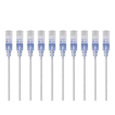 Immagine di Monoprice Slimrun cavo CAT6 patch di rete Ethernet bianco 1&#039;