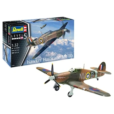 Immagine di Revell 1:32 Hawker Hurricane MK IIb Esercito, Colore Non Verniciato, 04968
