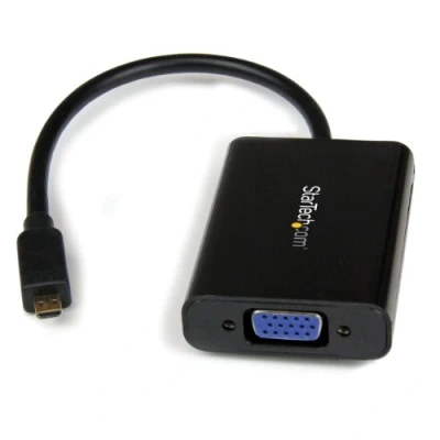 Immagine di StarTech.com Adattatore convertitore Micro HDMI a VGA con audio per smartphone/book/tablet M/F, 1920x1200 (MCHD2VGAA2)