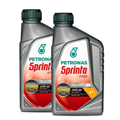 Immagine di Petronas Kit 2X Sprinta F700 10W 30 Olio Motore Semi Sintetico per Moto e Scooter 4 Tempi 2 Confezioni da 1 Litro