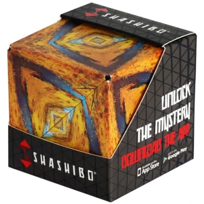 Immagine di SHASHIBO Cubo Cambiaforma Antistress, Pluripremiato e Brevettato, con 36 Magneti in Terre Rare Oltre 70 Forme Diverse (Wild Series Savannah)