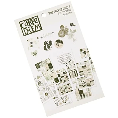 Immagine di Simple Stories Carpe Diem, mini adesivi, carta, multicolore, 17,1 x 10,2 0,4 cm
