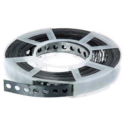 Immagine di Alberts 361143 Nastro forato, con o senza box di srotolamento, acciaio inox, larghezza 17 mm, lunghezza 10 m