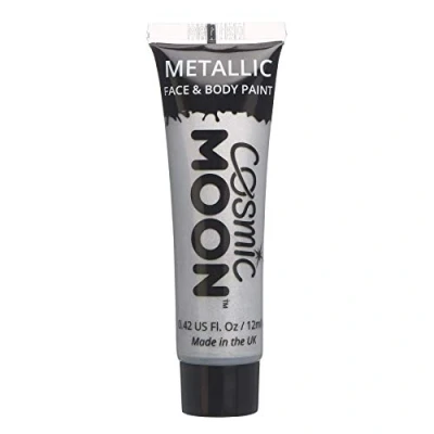 Immagine di Cosmic Moon Trucco metallico per volto e corpo 12ml Crea dei disegni affascinanti metallici volto! Include: Argento