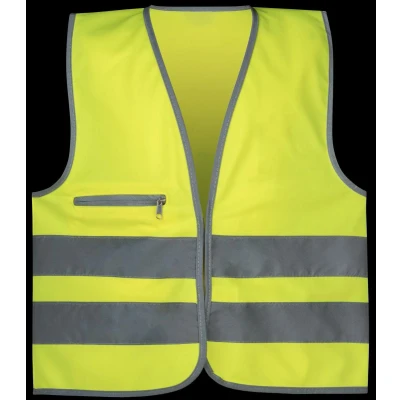 Immagine di WALSER 44571 Giubbotto catarifrangente giallo con tasche, per bambini