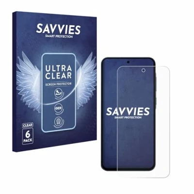 Immagine di savvies (6 Pezzi Pellicola Protettiva per Samsung Galaxy A55 5G Protezione Schermo Trasparente