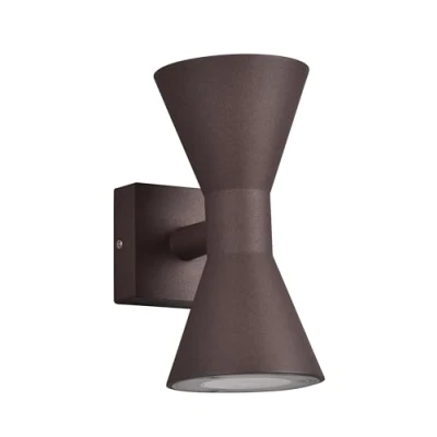 Immagine di Trio Lampada da parete per esterni Ardas 212560224, alluminio pressofuso color ruggine, escl. 2x GU10