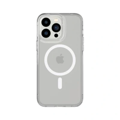 Immagine di tech21 iPhone 14 Pro Max Evo Clear compatibile con MagSafe Custodia trasparente antigraffio e antiurto protezione multi goccia da 3,7 m