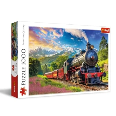 Immagine di Trefl Viaggio in Treno 1000 Pezzi te, Intrattenimento Creativo, Puzzle Classico per Adulti e Bambini dai 14 anni, Multicolore, 10929