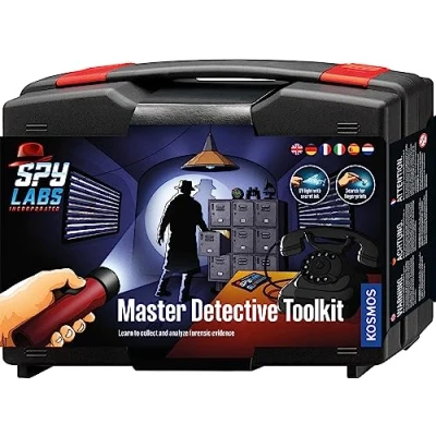 Immagine di Kosmos 617240 Spy Labs Incorporated Detective Toolkit, case, Toys for Children from 8 Years with Utensils and Professional Tips, Multilingual Instructions in DE, EN, F, IT, ES, NL